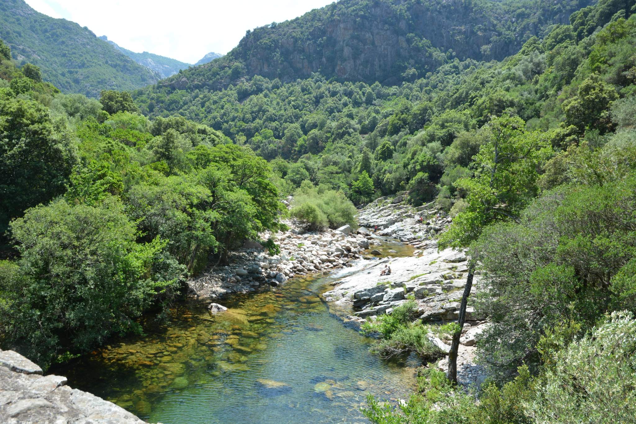 Swim in the river during a cycling ride with Cycling Corsica